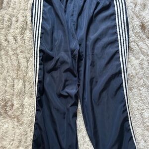 Edikted navy blue Sweatpants with Signature Stripes